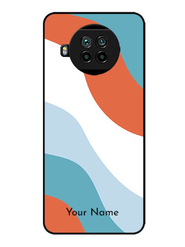 Custom Xiaomi Mi 10I 5G Custom Glass Mobile Case - coloured Waves Design