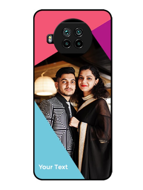 Custom Xiaomi Mi 10I 5G Custom Glass Mobile Case - Stacked Triple colour Design