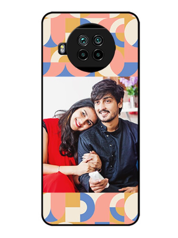 Custom Xiaomi Mi 10I 5G Photo Printing on Glass Case - Semi-circle Maze Pattern Design
