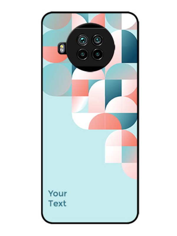 Custom Xiaomi Mi 10I 5G Custom Glass Phone Case - Stylish Semi-circle Pattern Design