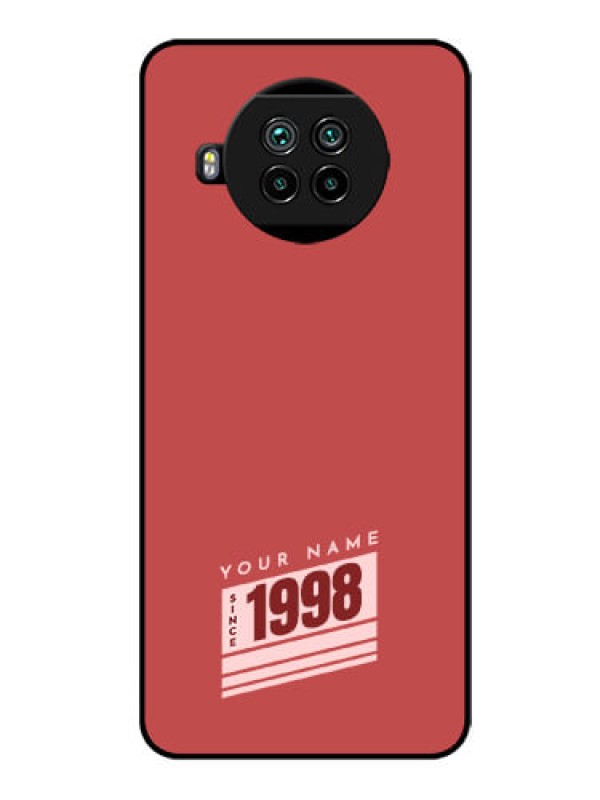 Custom Xiaomi Mi 10I 5G Custom Glass Phone Case - Red custom year of birth Design