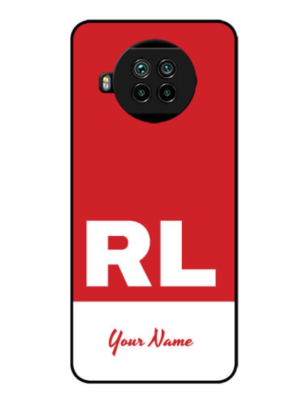 Custom Xiaomi Mi 10I 5G Personalized Glass Phone Case - dual tone custom text Design