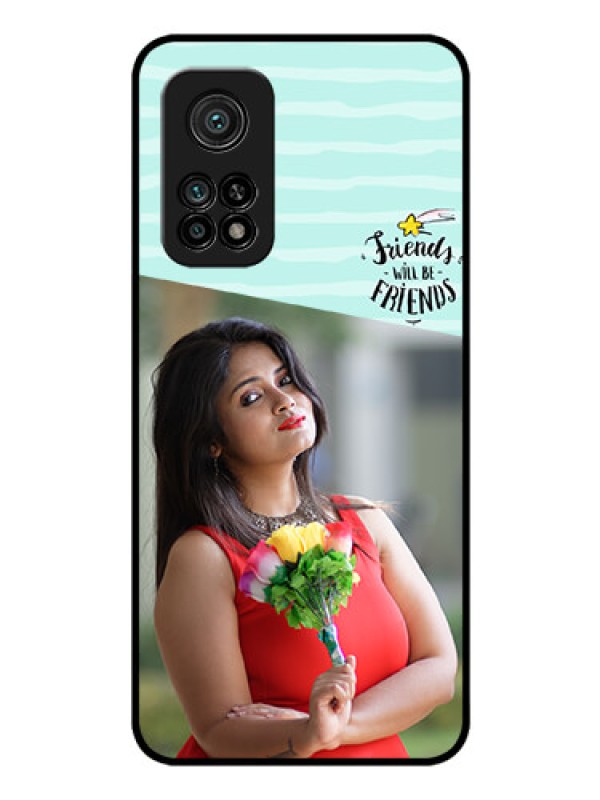 Custom Mi 10T Pro Custom Glass Phone Case - Friends Picture Icon Design