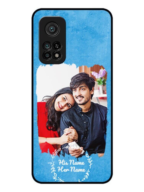 Custom Xiaomi Mi 10T Pro Custom Glass Phone Case - Blue Color Vintage Design