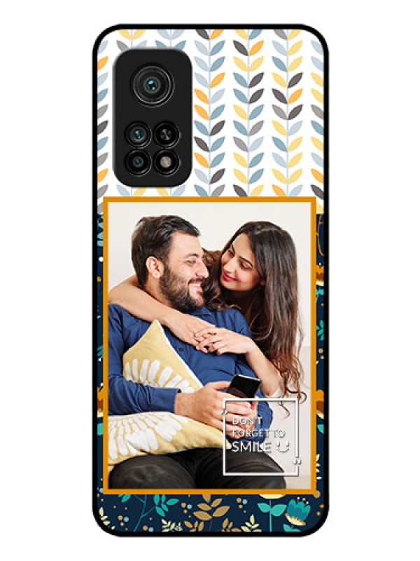 Custom Mi 10T Pro Custom Glass Mobile Case - Pattern Design