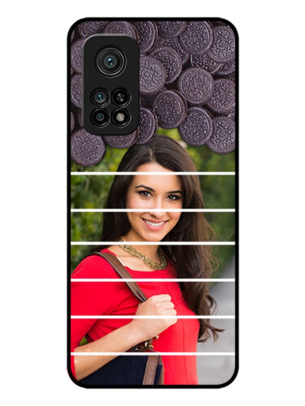 Custom Mi 10T Pro Custom Glass Phone Case - with Oreo Biscuit Design