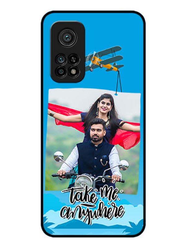 Custom Mi 10T Pro Custom Glass Mobile Case - Traveller Design 