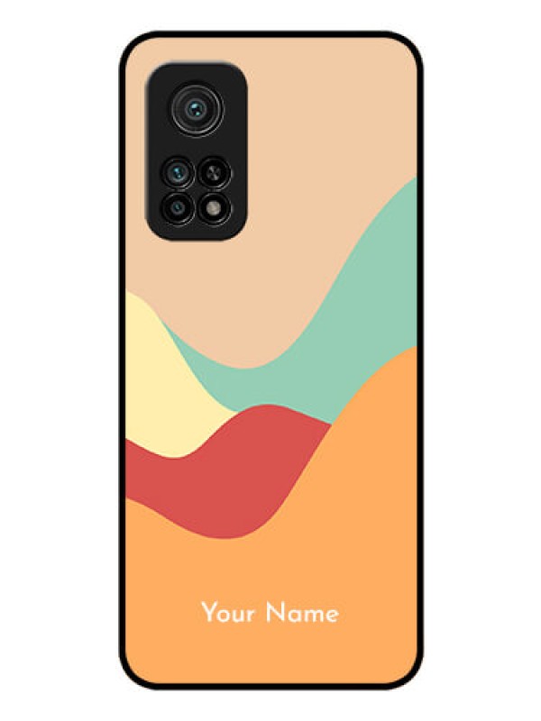 Custom Xiaomi Mi 10T Pro Personalized Glass Phone Case - Ocean Waves Multi-colour Design