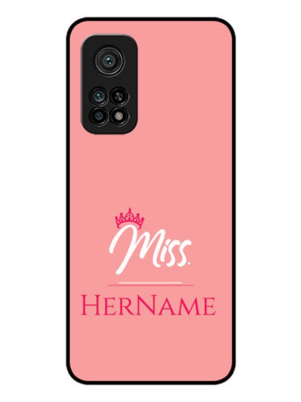 Custom Mi 10T Custom Glass Phone Case Mrs with Name