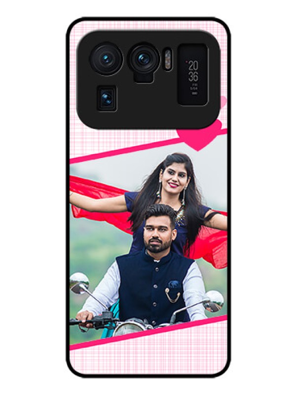 Custom Mi 11 Ultra 5G Custom Glass Phone Case - Love Shape Heart Design