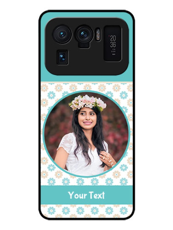 Custom Mi 11 Ultra 5G Custom Glass Mobile Case - Beautiful Flowers Design