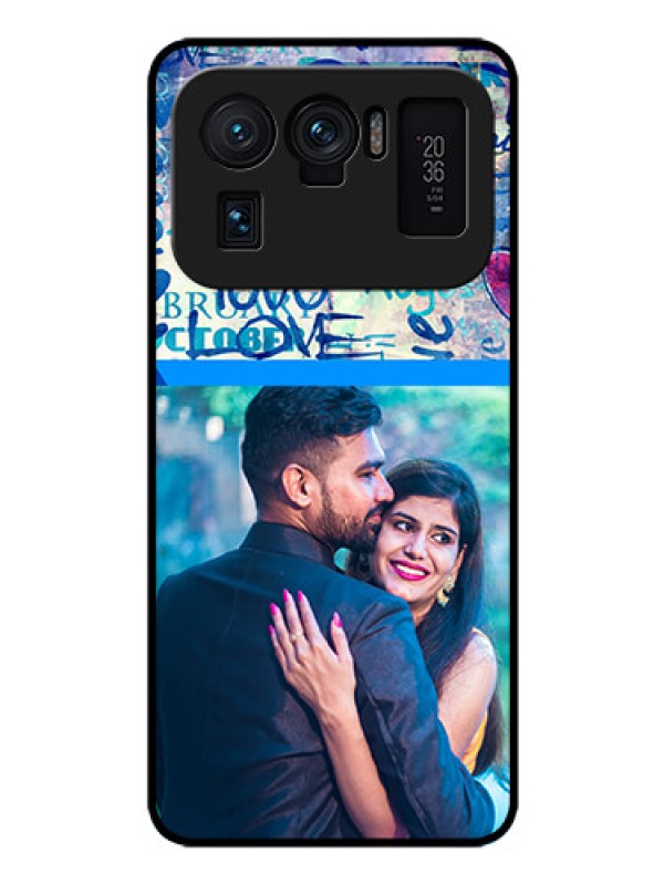 Custom Mi 11 Ultra 5G Custom Glass Mobile Case - Colorful Love Design