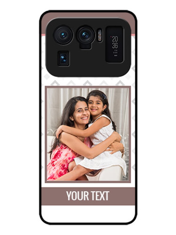 Custom Mi 11 Ultra 5G Photo Printing on Glass Case - Simple Diamond Design