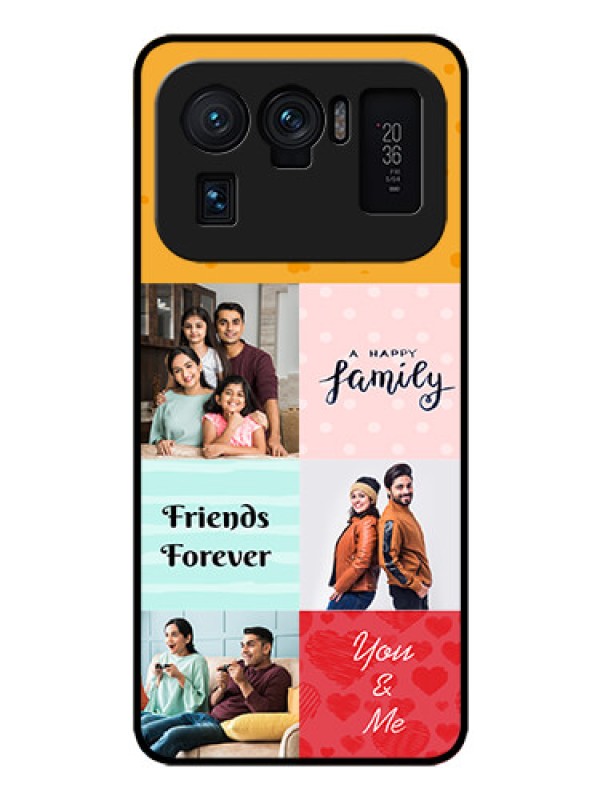 Custom Mi 11 Ultra 5G Personalized Glass Phone Case - Images with Quotes Design