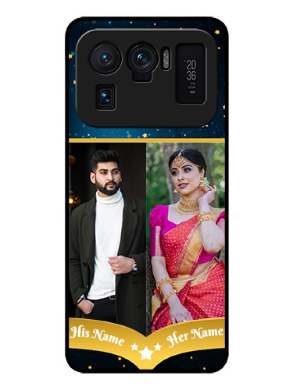 Custom Mi 11 Ultra 5G Custom Glass Phone Case - Galaxy Stars Backdrop Design