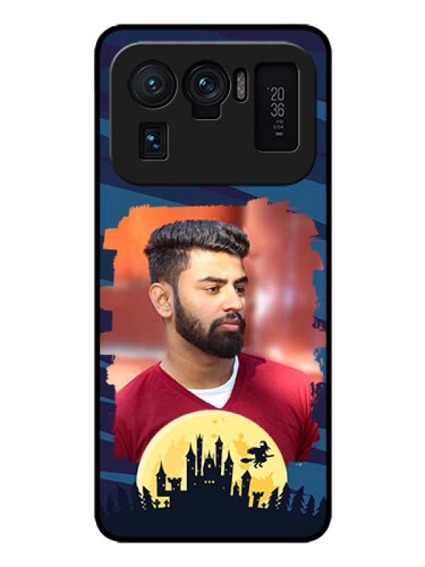 Custom Mi 11 Ultra 5G Photo Printing on Glass Case - Halloween Witch Design 
