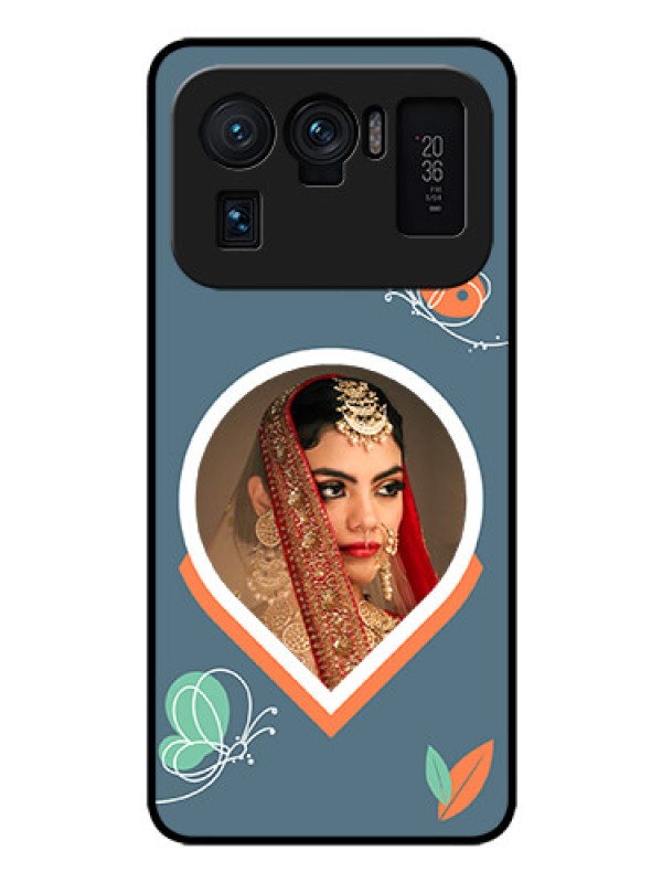 Custom Xiaomi Mi 11 Ultra 5G Custom Glass Mobile Case - Droplet Butterflies Design