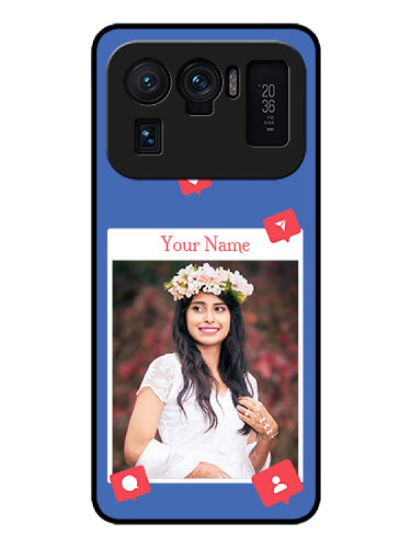 Custom Xiaomi Mi 11 Ultra 5G Custom Glass Phone Case - Like Share And Comment Design