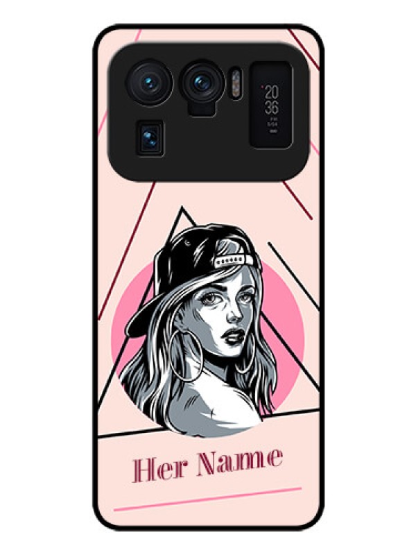Custom Xiaomi Mi 11 Ultra 5G Personalized Glass Phone Case - Rockstar Girl Design