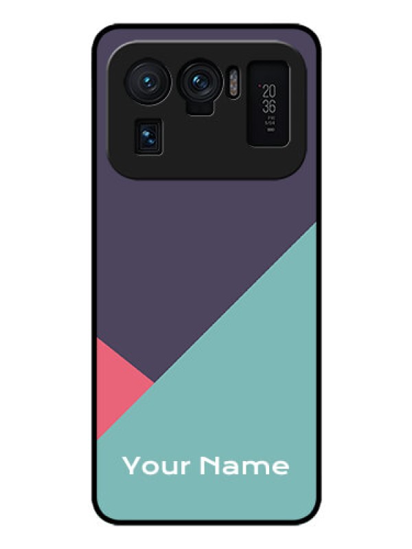 Custom Xiaomi Mi 11 Ultra 5G Custom Glass Mobile Case - Tri Color abstract Design