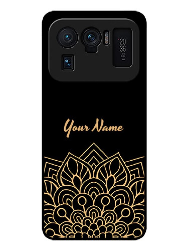 Custom Xiaomi Mi 11 Ultra 5G Custom Glass Phone Case - Golden mandala Design