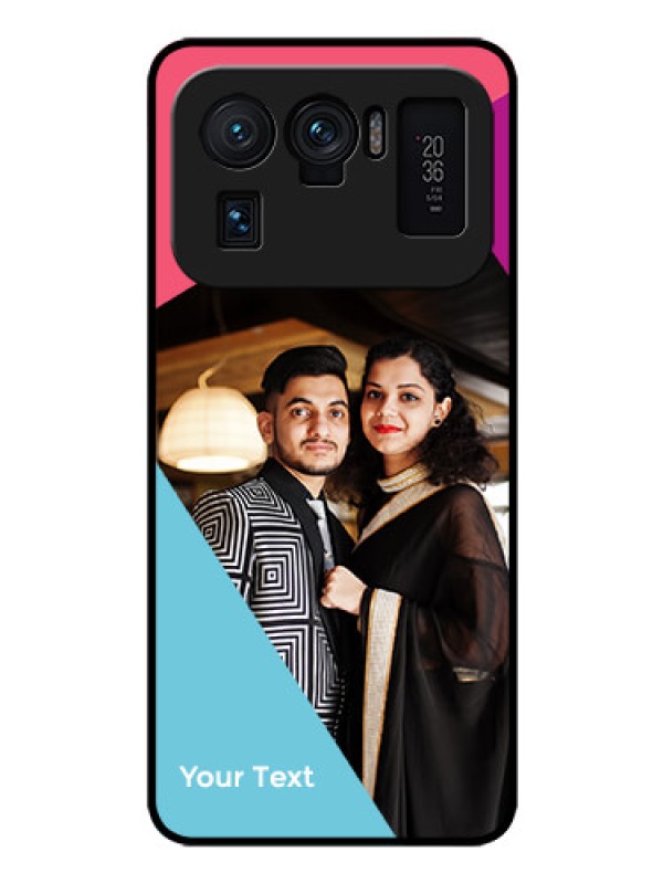 Custom Xiaomi Mi 11 Ultra 5G Custom Glass Mobile Case - Stacked Triple colour Design