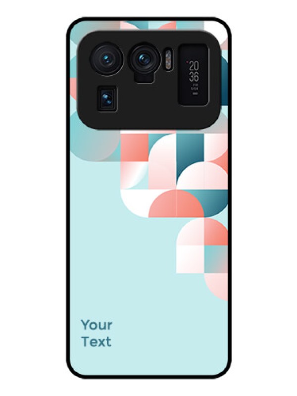 Custom Xiaomi Mi 11 Ultra 5G Custom Glass Phone Case - Stylish Semi-circle Pattern Design