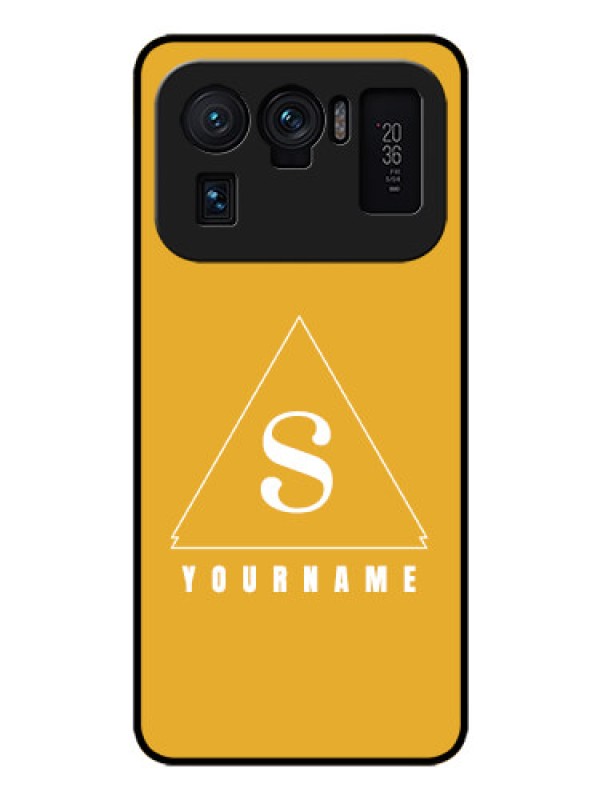 Custom Xiaomi Mi 11 Ultra 5G Personalized Glass Phone Case - simple triangle Design