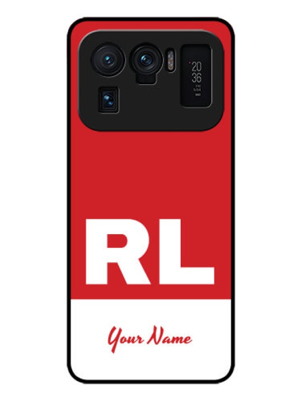 Custom Xiaomi Mi 11 Ultra 5G Personalized Glass Phone Case - dual tone custom text Design