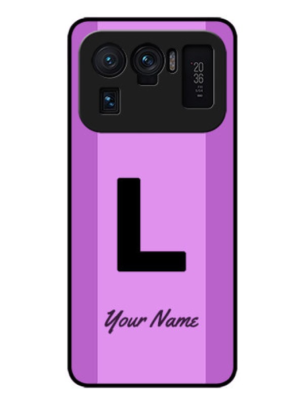 Custom Xiaomi Mi 11 Ultra 5G Custom Glass Phone Case - Tricolor custom text Design
