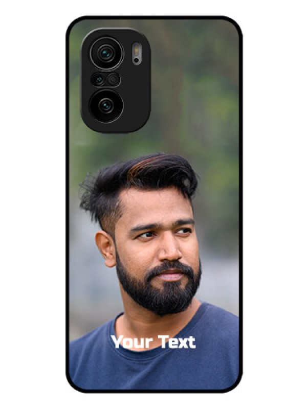 Custom Mi 11x 5G Glass Mobile Cover: Photo with Text