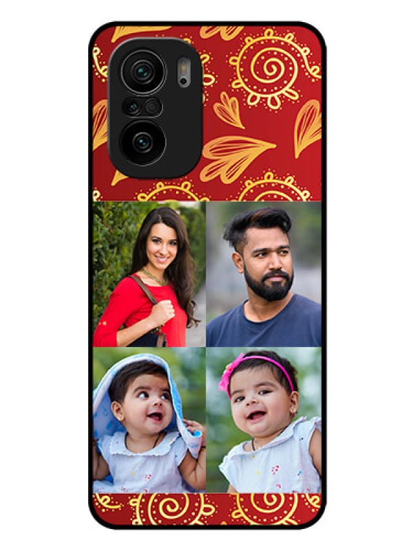 Custom Mi 11x Pro 5G Photo Printing on Glass Case - 4 Image Traditional Design