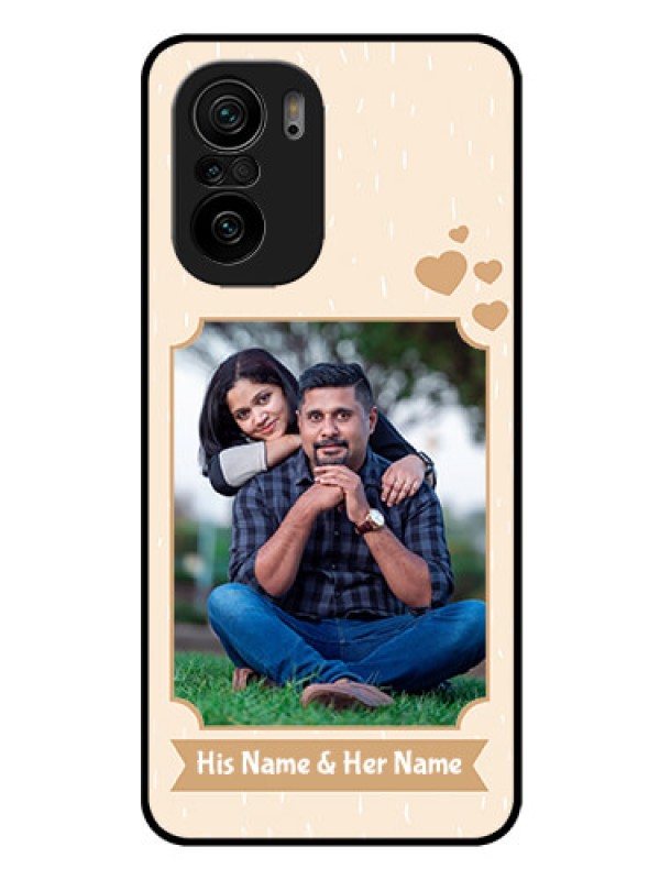 Custom Mi 11x Pro 5G Custom Glass Phone Case - with confetti love design 