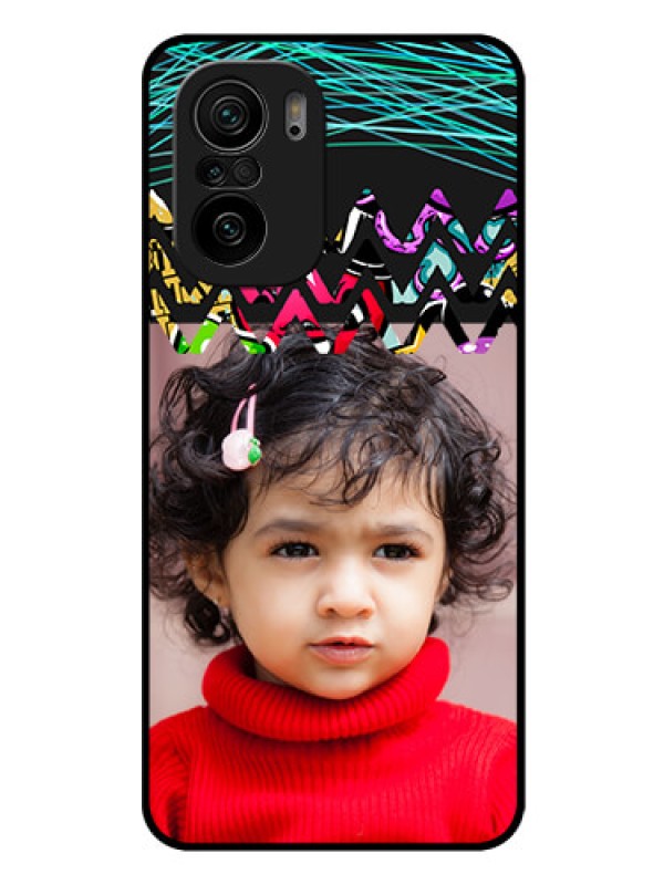 Custom Mi 11x Pro 5G Personalized Glass Phone Case - Neon Abstract Design