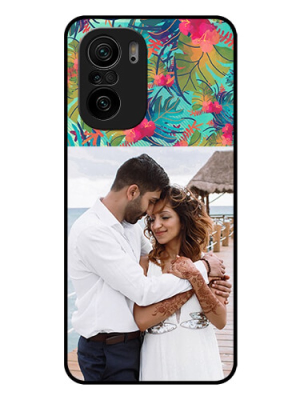 Custom Mi 11x Pro 5G Photo Printing on Glass Case - Watercolor Floral Design