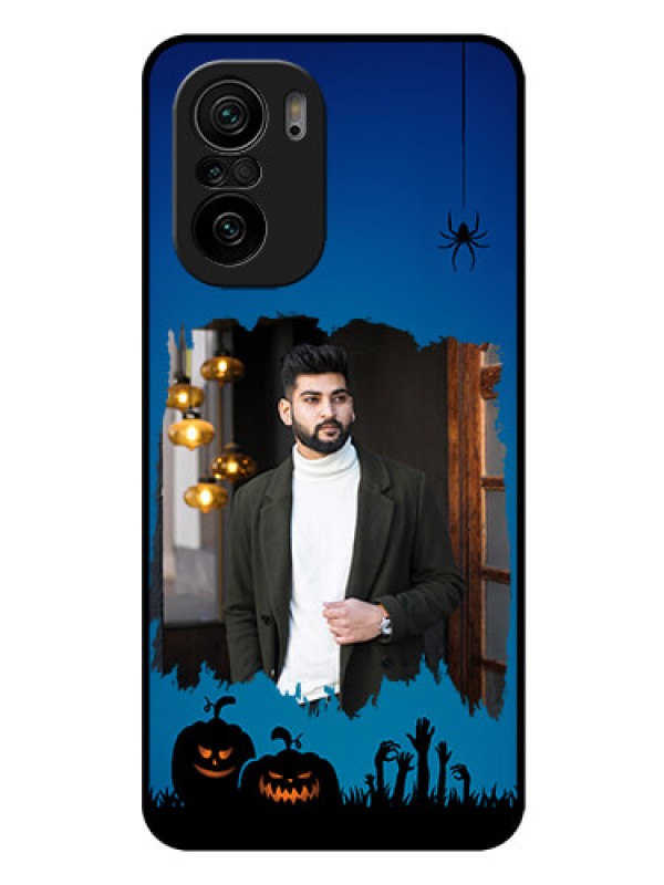 Custom Mi 11x Pro 5G Photo Printing on Glass Case - with pro Halloween design 