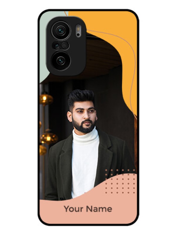 Custom Xiaomi Mi 11X Pro 5G Personalized Glass Phone Case - Tri-coloured overlay design