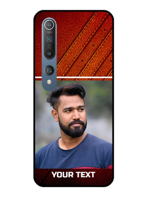 Custom Mi 10 Personalized Glass Phone Case  - Leather Phone Case Design