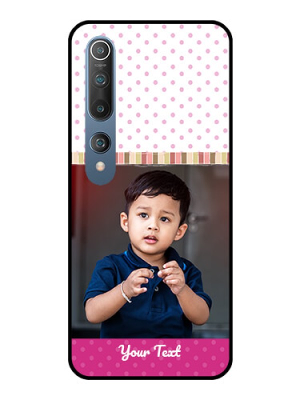 Custom Mi 10 Photo Printing on Glass Case  - Cute Girls Cover Design
