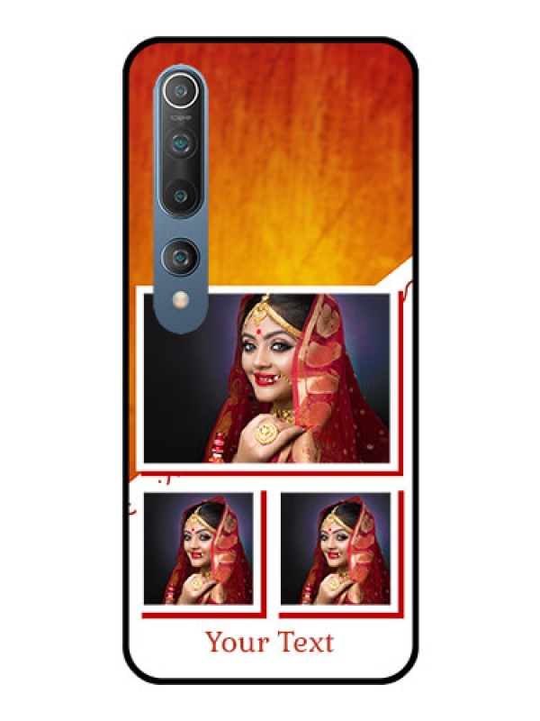 Custom Mi 10 Custom Glass Phone Case  - Wedding Memories Design  