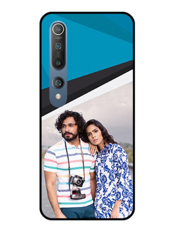 Custom Mi 10 Photo Printing on Glass Case  - Simple Pattern Photo Upload Design