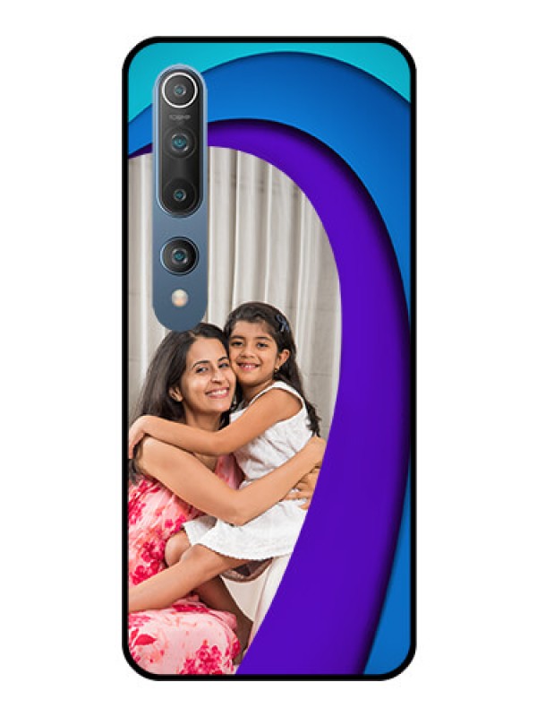 Custom Mi 10 Photo Printing on Glass Case  - Simple Pattern Design