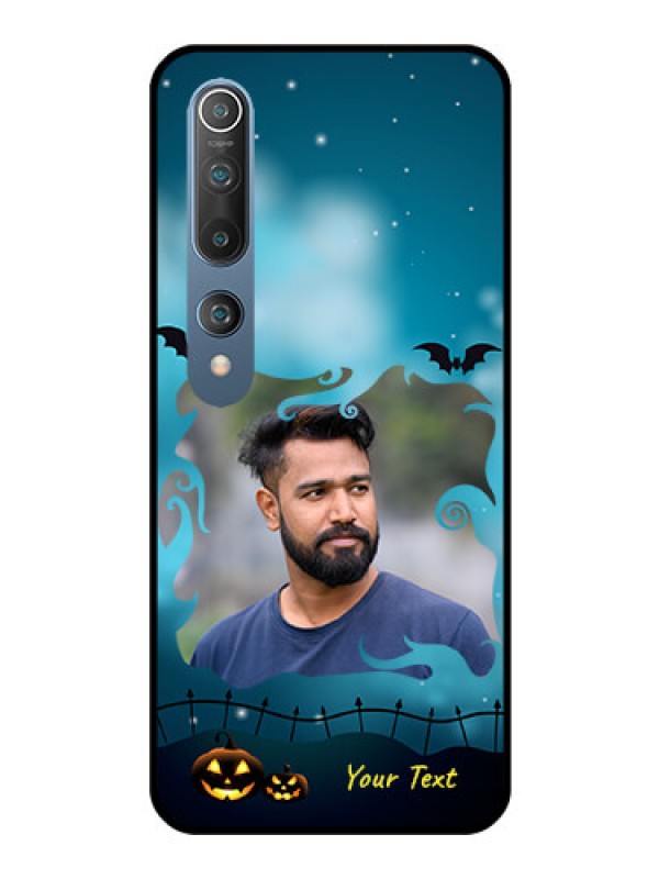 Custom Mi 10 Custom Glass Phone Case  - Halloween frame design