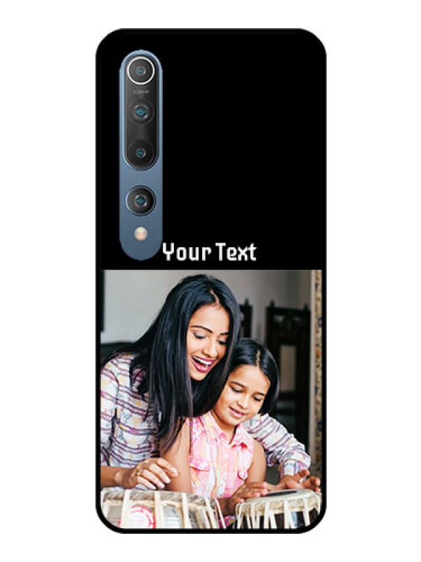 Custom Mi 10 Photo with Name on Glass Phone Case