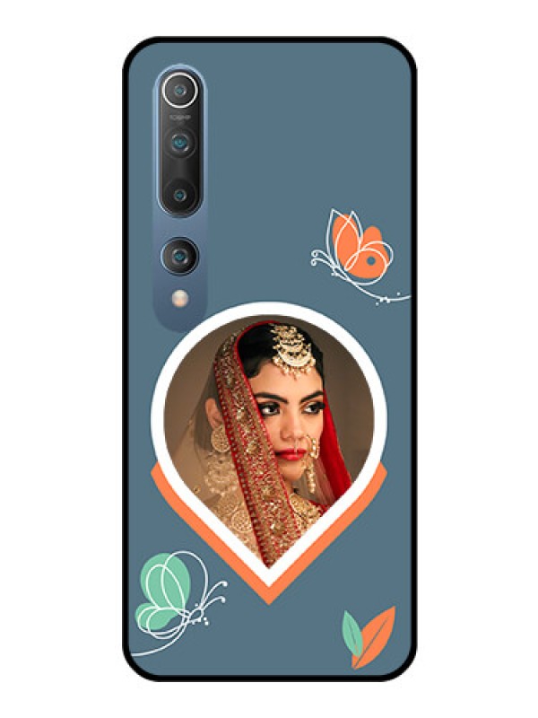 Custom Xiaomi Redmi 10 5G Custom Glass Mobile Case - Droplet Butterflies Design