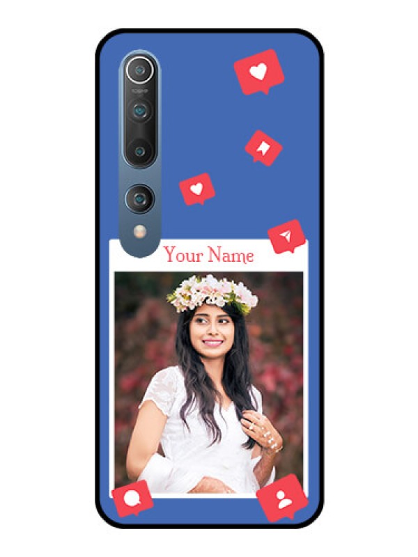 Custom Xiaomi Redmi 10 5G Custom Glass Phone Case - Like Share And Comment Design