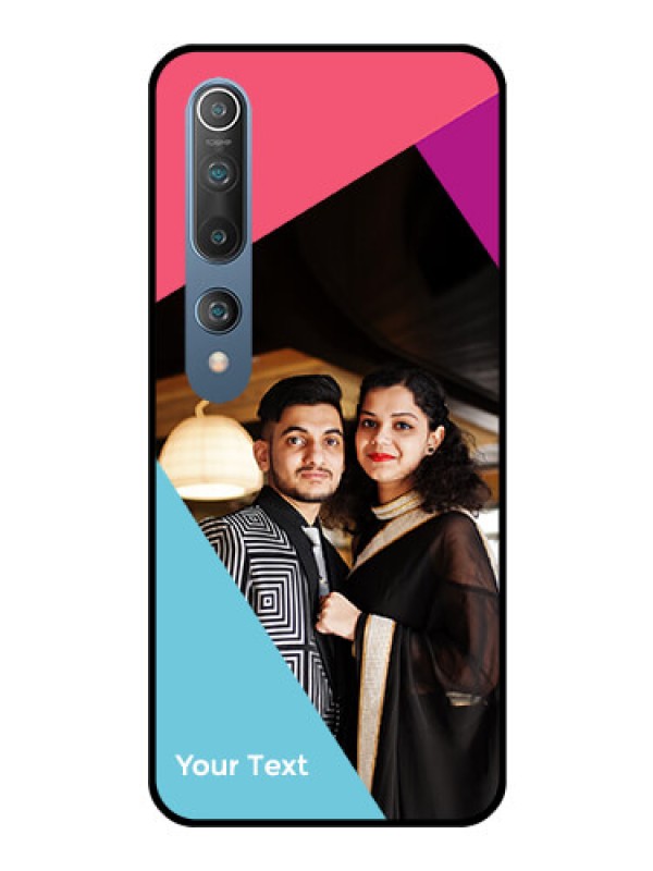 Custom Xiaomi Redmi 10 5G Custom Glass Mobile Case - Stacked Triple colour Design