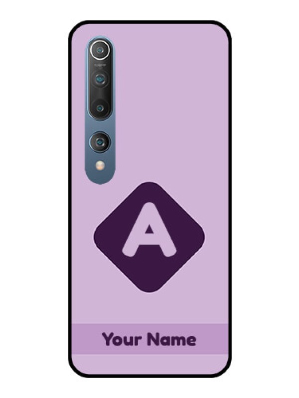 Custom Xiaomi Redmi 10 5G Custom Glass Mobile Case - Custom Letter in curved badge Design