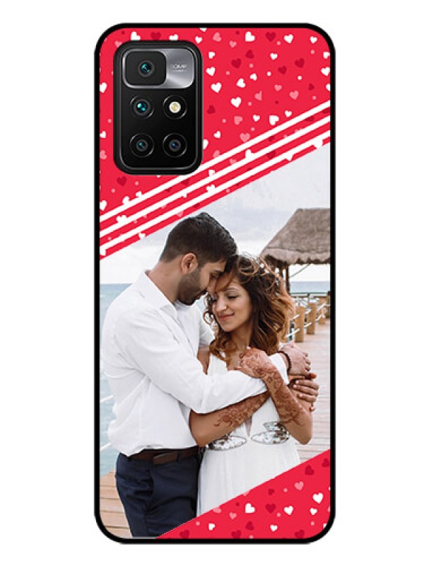 Custom Redmi 10 Prime 2022 Custom Glass Mobile Case - Valentines Gift Design