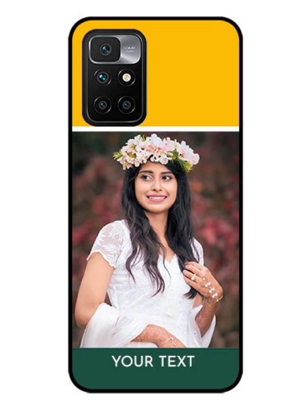 Custom Redmi 10 Prime 2022 Photo Printing on Glass Case - Love You Design